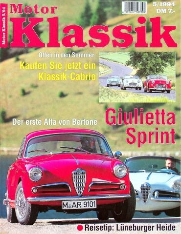 Deckblatt Motor Klassik (05/1994)